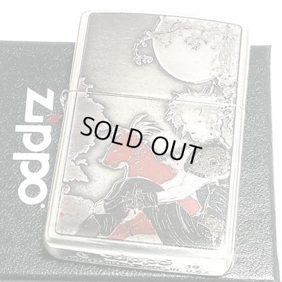 画像2: ZIPPO ライター 天野喜孝 ジッポ アンティークシルバー 銀燻し 彫刻デザイン かっこいい おしゃれ ゲーム メンズ ギフト プレゼント