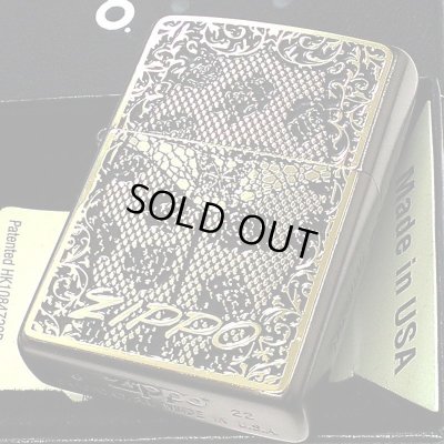 画像2: ZIPPO セクシーメタル 裏面蝶 ジッポ ライター 限定シリアルNo.入り 両面加工 ガンメタ 薔薇 Sexy Metal バタフライ ゴールド メタル貼り 金 おしゃれ メンズ レディース ギフト プレゼント