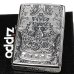 画像2: ZIPPO 限定 ジッポ ライター クラウン エッチング彫刻 シリアルナンバー入り アンティークシルバー 燻し加工 おしゃれ スワロフスキー 王冠 銀 ラインストーン かっこいい メンズ プレゼント ギフト (2)