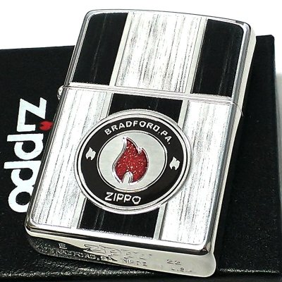 画像2: ZIPPO 炎 フレーム ロゴ ジッポ ライター 木目調 ファイヤー ブラック ホワイト 両面加工 メンズ かっこいい おしゃれ プレゼント 父の日 ギフト