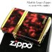 画像1: ジッポ ライター マーブル ZIPPO ロゴ ゴールド ブラウン 4面加工 金タンク Marble Logo かっこいい おしゃれ メンズ ギフト プレゼント (1)