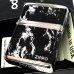 画像2: ジッポ ライター ZIPPO ロゴ ブラック ホワイト 大理石 4面加工 シルバー Marble Logo かっこいい おしゃれ メンズ ギフト プレゼント (2)