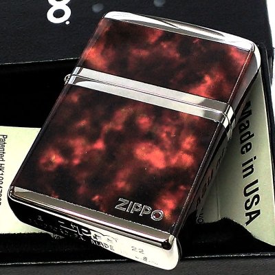 画像2: ZIPPO ライター ジッポ ロゴ マーブル シルバー ブラウン 4面加工 Marble Logo かっこいい おしゃれ メンズ ギフト プレゼント