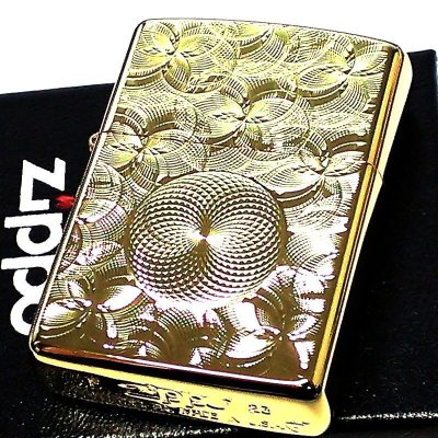 画像2: ZIPPO ライター アーマー ゴールド グリッター8 両面加工 ジッポ 重厚 NC彫刻 金タンク かっこいい ダイヤカット おしゃれ 金メッキ メンズ ギフト プレゼント