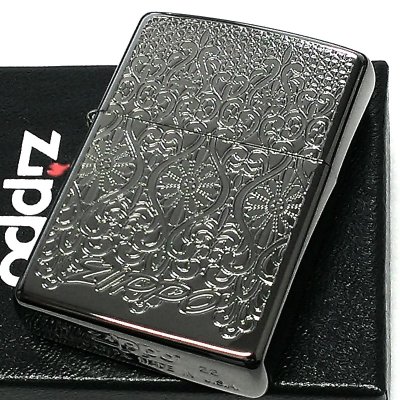 画像2: ZIPPO ライター 中世模様 ヨーロピアン レース チタン加工 ジッポ 両面加工 グレー おしゃれ エッチング彫刻 レディース 両面別柄 ブラック メンズ 高級 かっこいい ギフト プレゼント