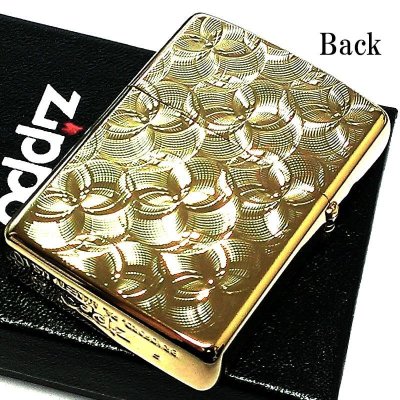 画像3: ZIPPO ライター アーマー ゴールド グリッター8 両面加工 ジッポ 重厚 NC彫刻 金タンク かっこいい ダイヤカット おしゃれ 金メッキ メンズ ギフト プレゼント