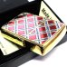 画像5: ZIPPO ダイアモンドパターン ジッポ ライター ゴールド＆レッド 金タンク 赤 両面加工 彫刻 かっこいい おしゃれ メンズ ギフト プレゼント