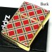 画像3: ZIPPO ダイアモンドパターン ジッポ ライター ゴールド＆レッド 金タンク 赤 両面加工 彫刻 かっこいい おしゃれ メンズ ギフト プレゼント