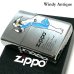 画像2: ZIPPO ウィンディー ジッポ ライター ロゴ 銀 かっこいい ブルー アンティークシルバー サテン仕上げ 色差し 彫刻 レトロ おしゃれ メンズ ギフト プレゼント (2)