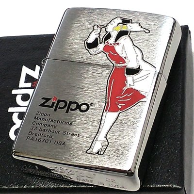 画像1: ZIPPO ライター ウィンディー ジッポ ロゴ レッド アンティークシルバー サテン仕上げ 色差し かっこいい 彫刻 レトロ メンズ ギフト おしゃれ プレゼント