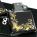 画像4: ZIPPO ライター バタフライ ジッポ ロゴ ブラックニッケル 蝶 可愛い 黒 金差し かわいい おしゃれ 女性 レディース ギフト プレゼント