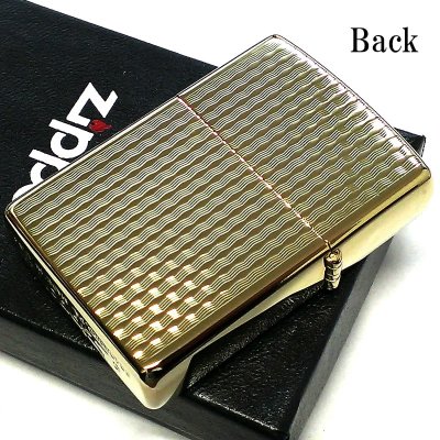 画像3: ZIPPO ライター ダイヤカット 籠目 ジッポー かごめ ゴールド K24 純金メッキ かっこいい 金タンク おしゃれ メンズ プレゼント ギフト