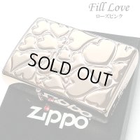 ZIPPO ライター ハート FILL LOVE ジッポ ローズピンク レディース かわいい ピンクゴールド おしゃれ 女性 プレゼント ギフト