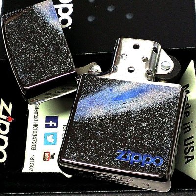 画像4: ZIPPO ネビュラ 宇宙 ジッポ ライター ロゴ かっこいい 星雲 ブラックニッケル おしゃれ ブルー メンズ Nebula 黒 ギフト プレゼント