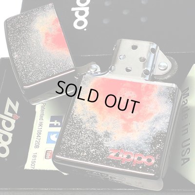 画像4: ZIPPO ライター ネビュラ 宇宙 ジッポ ロゴ ブラックニッケル おしゃれ 星雲 メンズ レッド かっこいい Nebula 黒 ギフト プレゼント