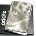 画像2: ZIPPO ライター ダイヤモンドカット スパイラル ジッポ プラチナシルバー 彫刻 両面加工 メンズ 動画あり かっこいい ジッポー ギフト プレゼント (2)