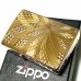 画像3: ZIPPO ライター ダイヤモンドカット スパイラル ジッポ K24 純金メッキ 彫刻 金タンク 両面加工 メンズ かっこいい ジッポー ギフト プレゼント