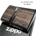 画像2: ZIPPO ライター ローズウッド ライト ネオブラック 彫刻 ストライプ ジッポ ウッド貼り 黒 両面加工 かっこいい おしゃれ レディース メンズ ギフト プレゼント (2)