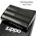 画像1: ZIPPO ライター かっこいい スーパーファインエッチング ヘリンボーン柄 ブラックニッケル ジッポ 両面加工 黒 シンプル メンズ プレゼント ギフト (1)