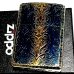 画像2: ZIPPO アーマー ジッポ アンティークフローラル 両面彫刻加工 ゴールド 古美仕上げ 重厚モデル 花 銀 ライター かっこいい メンズ レディース プレゼント ギフト (2)