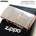 画像2: ZIPPO スリム ジッポ ライター ハート クロス ラバーズ 彫刻 ピンクゴールド シルバーサテン 可愛い 女性 メンズ レディース かわいい シンプル ギフト プレゼント (2)