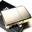 画像5: ZIPPO アーマー 限定 ３面彫刻 アラベスク シルバー＆ゴールド ジッポ ライター かっこいい 金銀 シリアルNo刻印 コーナーリューター 重厚 メンズ ギフト (5)