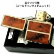 画像3: ZIPPO ライター 限定 1935 復刻レプリカ ジッポ ゴールド＆ブラウン 4面加工 かっこいい シリアルナンバー入り 角型 3バレル おしゃれ メンズ ギフト プレゼント (3)