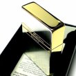 画像4: ZIPPO ライター ジッポ 1935 復刻レプリカ ミラーライン クラシック 角型 外ヒンジ 3バレル シルバー＆ゴールド 金銀 SG かっこいい シンプル メンズ プレゼント (4)