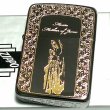 画像2: ZIPPO 1941 復刻レプリカ ジッポ ライター かっこいい マリア ブラックニッケル 黒金 おしゃれ 丸角 メンズ ギフト プレゼント (2)