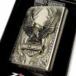 画像7: ZIPPO ライター ハーレーダビッドソン ジッポ アンティークニッケル＆ゴールド 金銀 古美仕上げ 鷲 メタル イーグル 日本国内限定モデル かっこいい ジッポー (7)