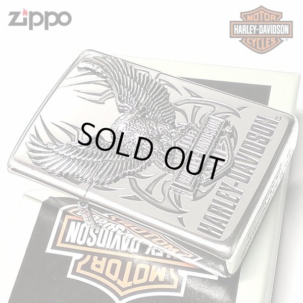 画像1: ZIPPO ライター ハーレーダビッドソン ジッポ シルバー ビッグメタル イーグル 鷲 HARLEY-DAVIDSON 日本国内限定モデル かっこいい メンズ ギフト (1)