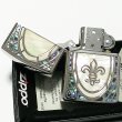 画像4: ZIPPO ジッポ アーマー 重厚 リリー 天然貝象嵌 シェルインレイ ライター 綺麗 シルバー ホワイトシェル 鏡面 おしゃれ かっこいい メンズ レディース プレゼント ギフト  (4)