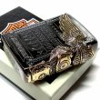 画像7: ジッポライター ハーレーダビッドソン ZIPPO ブラック チタン加工 かっこいい 3面大型メタル イーグル HARLEY-DAVIDSON 日本国内限定モデル ジッポー ギフト (7)