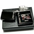 画像4: ZIPPO ライター スカイラインGT-R リアルエンブレム　メタル ジッポ R32 ブラック 日産公認モデル GTR-BNR32 車 かっこいい メンズ ギフト プレゼント (4)