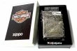 画像11: ZIPPO ライター ハーレーダビッドソン ジッポ アンティークシルバー＆ゴールド 金銀 古美仕上げ 3面メタル イーグル 日本国内限定モデル かっこいい ジッポー ギフト (11)