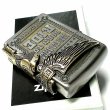 画像8: ZIPPO ライター ハーレーダビッドソン ジッポ アンティークシルバー＆ゴールド 金銀 古美仕上げ 3面メタル イーグル 日本国内限定モデル かっこいい ジッポー ギフト (8)