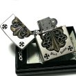 画像4: ZIPPO ライター メタルジャケット ジッポ 超重厚 クロス シルバー＆ゴールド 5面デザイン 艶消し 彫刻 メンズ 銀 十字架 アクセサリー かっこいい ギフト (4)