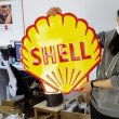 画像4: ブリキ看板 アンティーク SHELL シェル 貝殻 ガレージ 壁飾り ロゴ 正規ライセンス品 アメリカン 雑貨 インテリア かわいい おしゃれ 可愛い サーファー カフェ 店舗 (4)