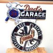 画像1: ブリキ看板 アンティーク DAD’S GARAGE 2 アメリカン ビンテージ 壁掛け 珍しい プレート おしゃれ 壁飾り かわいい 雑貨 大きい 可愛い インテリア サーファー カフェ 店舗 (1)