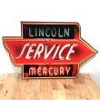 画像1: ブリキ看板 ビンテージ アンティーク LINCOLN MERCURY SERVICE おしゃれ アメリカン 壁掛け プレート 壁飾り かわいい 雑貨 可愛い インテリア ネオン サーファー カフェ 店舗 (1)