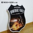 画像3: ブリキ看板 バイク ビンテージ VINTAGE RACE かっこいい ガレージ プレート 壁飾り アメリカン 雑貨 大きい インテリア サーファー カフェ 店舗 (3)