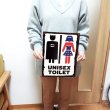 画像3: ブリキ看板 ビンテージ UNISEX TOILET アンティーク ガレージ プレート 壁飾り かわいい アメリカン 雑貨 インテリア おしゃれ 可愛い サーファー カフェ 店舗 (3)