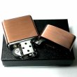 画像4: ZIPPO アーマー ジッポ ライター カッパー 銅古美 重厚 シンプル かっこいい 無地 渋い メンズ ギフト プレゼント (4)