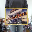 画像5: ブリキ看板 GOOD YEAR BLIMP エンボスメタルプレート アンティーク ガレージ 乗り物　目立つ プレート 壁飾り 正規ライセンス品 アメリカン 雑貨 インテリア おしゃれ 可愛い サーファー カフェ 店舗 (5)