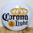 画像1: ブリキ看板 ビンテージ コロナ CORONA LIGHT ビール ドームメタルサイン アンティーク ガレージ プレート 壁飾り 正規ライセンス品 アメリカン 雑貨 インテリア おしゃれ 可愛い サーファー カフェ 店舗 (1)