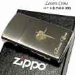 画像3: ZIPPO スリム ジッポ ライター ハート クロス ラバーズ 彫刻 ブラックニッケル ゴールド　金差し 可愛い 女性 メンズ レディース (3)