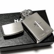 画像5: ZIPPO スリム ジッポ ライター ハート クロス ラバーズ 彫刻 真鍮 銀サテーナ シルバー 可愛い 女性 メンズ レディース (5)