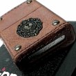 画像4: ZIPPO 革巻き ジッポ おしゃれ ライター キーホール ブラウン レザー 茶 鍵穴 アンティーク メタル クラシック 本牛皮 かっこいい メンズ ギフト (4)