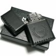 画像5: ZIPPO おしゃれ ライター 革巻き ブラック ジッポ ロゴデザイン レザー シンプル 本牛革 黒 かっこいい 皮 メンズ 渋い ギフト プレゼント (5)