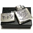 画像5: ZIPPO ライター 侍 和柄 ジッポ 両面デザイン アンティーク シルバー燻し 武士道 ジッポー かっこいい メンズ ギフト おしゃれ プレゼント (5)